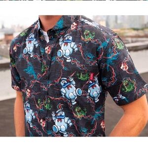 RSVLTS Ghostbusters "Oh My Gozer" Hawaiian Shirt Button Down